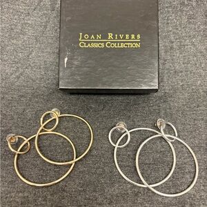 Joan Rivers Large Hoop Earrings